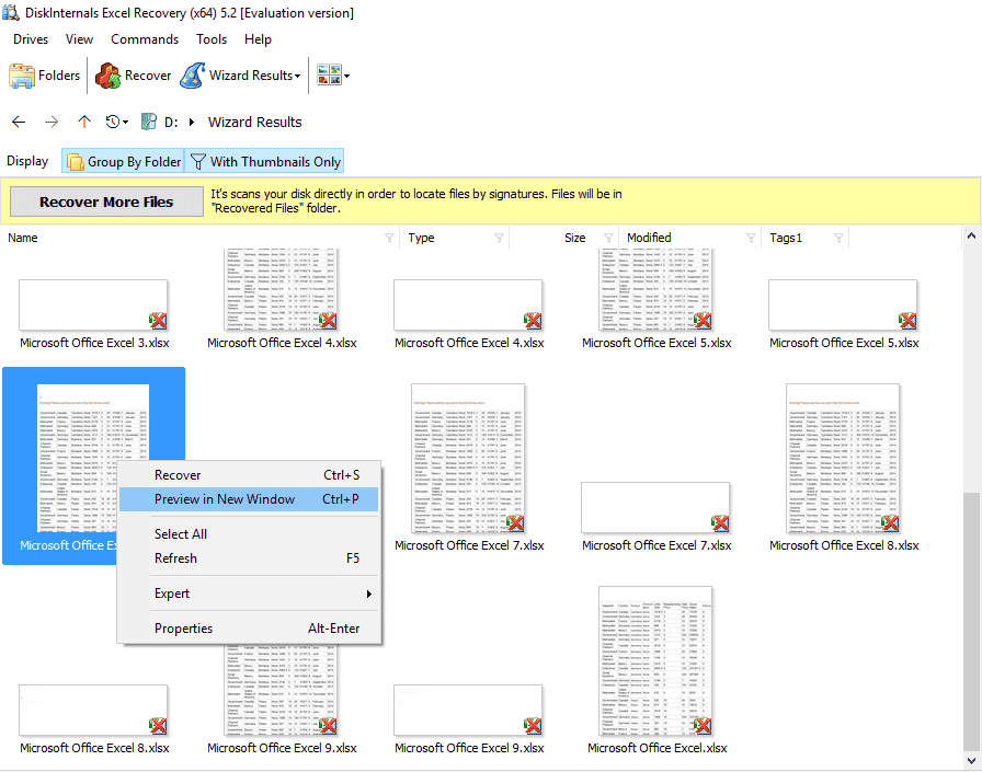 Recover Excel file | 4 in 1 Excel Recovery | DiskInternals software ...