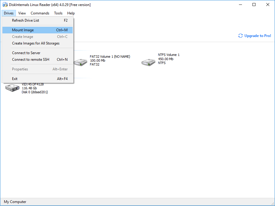 montage de partition dans Windows 7
