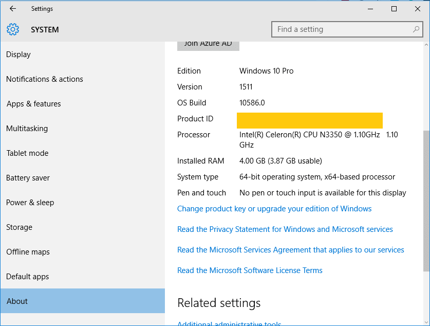 windows 10 update 0x80070003 10 pro version 1511, 10586