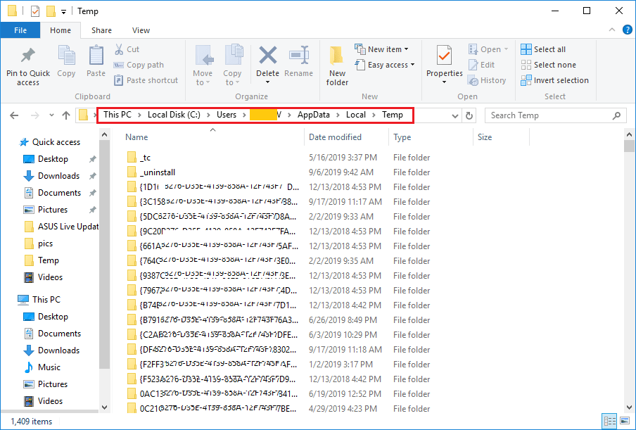 accidentally deleted desktop folder windows 10