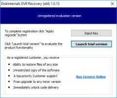 DiskInternals DVR Recovery™ DVR Recovery - lauch the software.