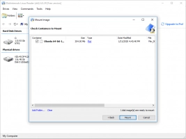 DiskInternals Linux Reader - select the disk image