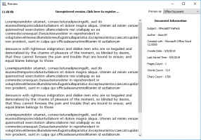 DiskInternals Office Recovery Preview files before recovery.