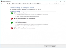 DiskInternals Outlook Recovery Step 2. How to turn off the Firewall