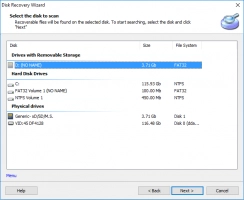 Partition Recovery - select the corrupted hard disk to fix it.