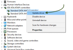 DiskInternals Partition Recovery™ Update the Storage Controller Driver - step 1
