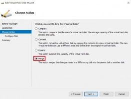 DiskInternals RAID Recovery™ Merging Snapshots in Hyper-V Manager: Step 4.