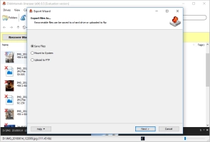 DiskInternals Uneraser™ Save the recovered files to computer or ftp.