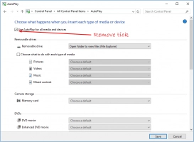 DiskInternals Uneraser™ Turn off AutoPlay usage for all media.