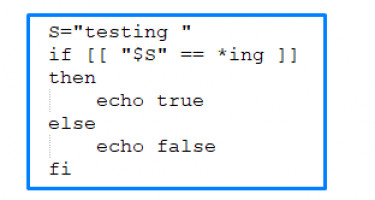 string bash