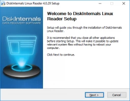 Linux Reader - That is an installation window