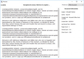 DiskInternals Office Recovery Preview files before recovery.