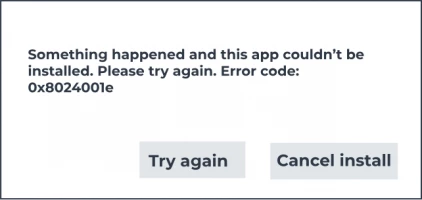 DiskInternals Partition Recovery™ 0x8024001e.