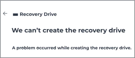 DiskInternals Partition Recovery™ we can't create a recovery drive