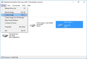 DiskInternals Partition Recovery™ DiskInternals Partition Recovery - select the drive and choose Create Image