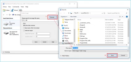 DiskInternals Partition Recovery™ DiskInternals Partition Recovery - save disk image