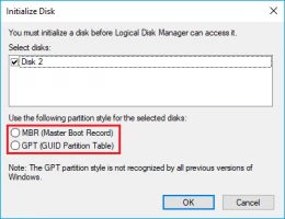 DiskInternals Partition Recovery™ Convert the disk to MBR or GPT