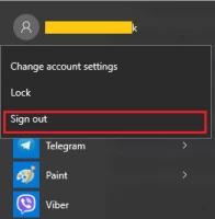 Switch accounts to find missing folder.