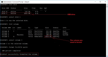 DiskInternals Partition Recovery™ Format USB drive into FAT32 with Command Line