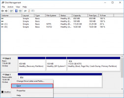 DiskInternals Partition Recovery™ Este dispositivo se encuentra actualmente en uso problema - expulsar el dispositivo con la Administración de Discos.