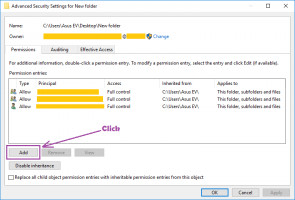 DiskInternals Partition Recovery™ Besitz des Ordners ändern - Schritt 2 - klicken Sie auf die Schaltfläche Erweitert.
