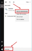 The Microsoft Services page