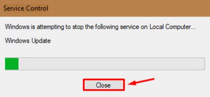 stop the ongoing Windows update