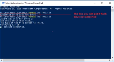 DiskInternals Partition Recovery™ Format USB drive into FAT32 with PowerShell on Windows 10