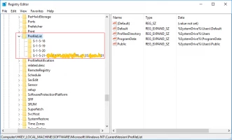 DiskInternals Partition Recovery™ Find the ProfileList folder