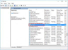 DiskInternals Partition Recovery™ Entra en Servicios y busca Superfetch.