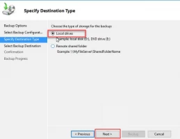 DiskInternals RAID Recovery™ Select the kind of backup destination