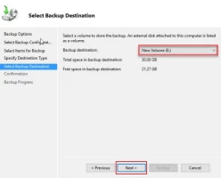 DiskInternals RAID Recovery™ Choose the exact partition where you want to save the backup
