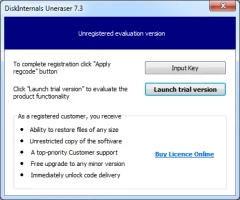 DiskInternals Uneraser installation.