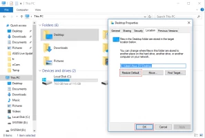 DiskInternals Uneraser™ Restablecer la configuración predeterminada del escritorio para deshacerse del error de ubicación no disponible
