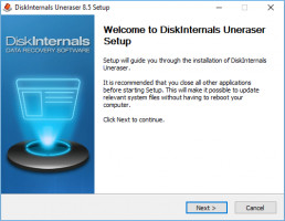 DiskInternals Uneraser™ DiskInternals Uneraser - setup window.