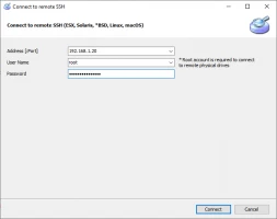 DiskInternals VMFS Recovery - connect to remote SSH