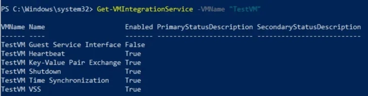 DiskInternals VMFS Recovery™ Get-VMIntegrationService -VMName TestVM