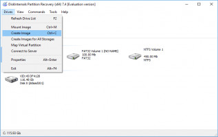 DiskInternals Partition Recovery™ Partition Recovery - click Ctrl and C to create a disk image.