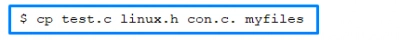 Copy the files test.c, linux.h and con.c