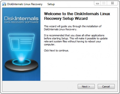 DiskInternals Linux Recovery Linux Recovery setup