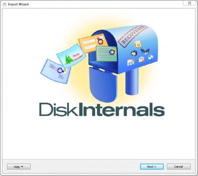 DiskInternals Mail Recovery Express™ Mail Recovery Express import