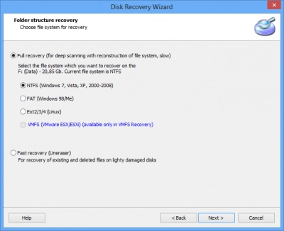 DiskInternals Partition Recovery™ Desformatear la unidad. Restaurar archivos desde NTFS