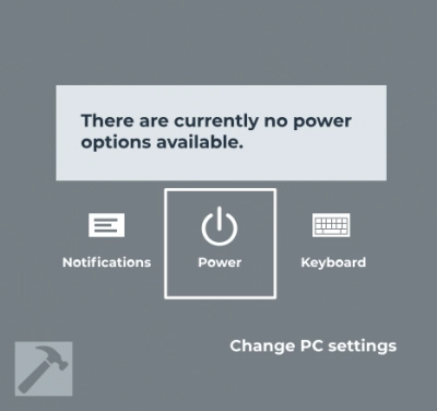 How to Fix There are Currently No Power Options Available Error 