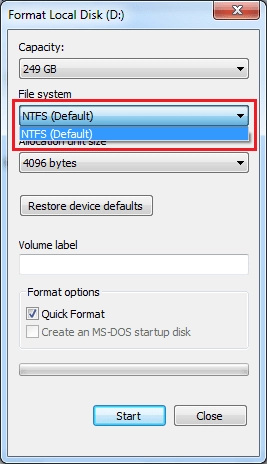 Windows Format flash drive to FAT32 | DiskInternals