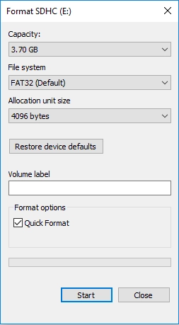 Si vous devez formater une carte SD en FAT32 sous Windows 10