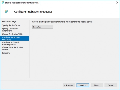 DiskInternals VMFS Recovery™ Einstellen der Replikationshäufigkeit
