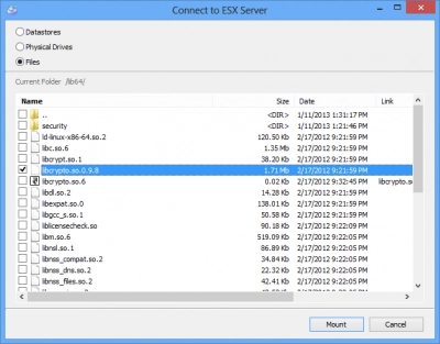 DiskInternals VMFS Recovery™ mount vmdk windows