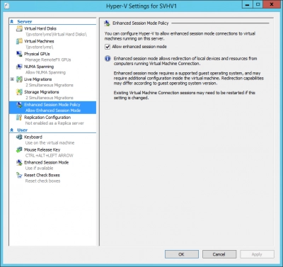 Configuring Hyper-V virtual machines for disaster recovery using