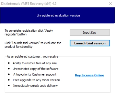 DiskInternals VMFS Recovery™ DiskInternals VMFS Recovery - installation.