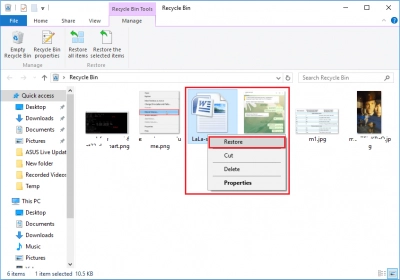 DiskInternals Word Recovery How to retrieve a deleted Word document from the Recycle Bin